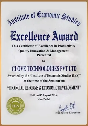 award | Clove Technologies
